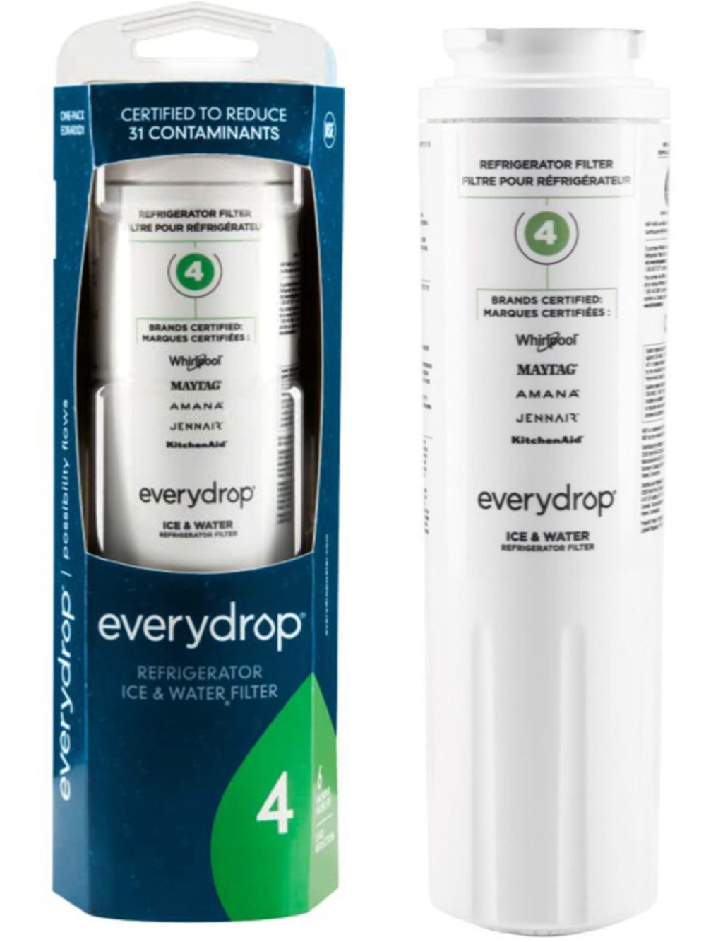 NEW Everydrop by Whirlpool Filter 4 EDR4RXD1 Genuine Refrigerator Water Filter